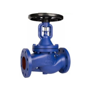 Вентиль запорный сильфонный Rushwork 334-032-16, DN032, PN16, корпус - GJL-250 (GG25), клапан - AISI420, уплотнение - AISI420, Ф/Ф, штурвал