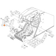 Прокалывающий нож SH310-69S (левый) на гидроножницы Delta SH310R (аналог)