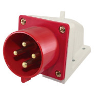 Вилка TDM 524 стационарная 3Р+РЕ 32А 380В IP44