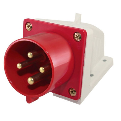 Вилка TDM 524 стационарная 3Р+РЕ 32А 380В IP44