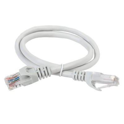 Коммутационный шнур (патч-корд), ITK кат.6А UTP, LSZH, 2м, серый