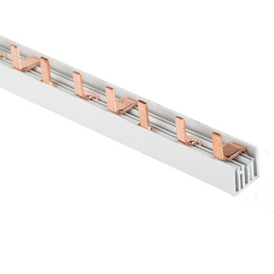 Шина соединительная EKF PIN 3ф 63А мед. изол. 54мод (дл.1м) pin-03-63