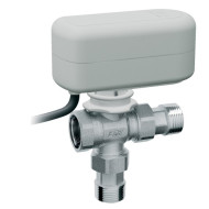 Шаровой кран FAR 3-х ход. 9,1 куб.м/ч 1" ВР-американки с приводом 40сек 24В