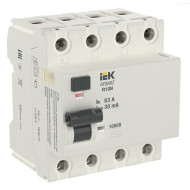 Выключатель дифференциального тока IEK ARMAT R10N 4P 63А 30мА тип AC
