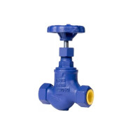 Вентиль запорный сальниковый Zetkama DN032, PN16, корпус - чугун GJL-250 (GG25), ВР/ВР, штурвал