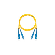 Шнур NIKOMAX волоконно-оптический, соединительный, одномодовый 9/125мкм, стандарта OS2, SC/UPC-SC/UPC, двойной, полимерный материал нг(A)-HF, 2мм, желтый, 5м