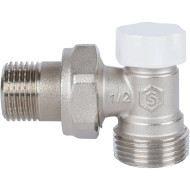 Вентиль запорный угловой 1/2" х 3/4"ЕК STOUT