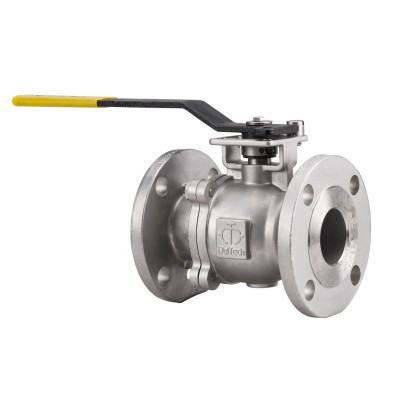 Кран Шаровый Фланцевый DelVal, корпус - НЖ Сталь CF8, пробка - SS304, седло - ULTRA, PN 16, с рукояткой Ду 40