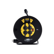 Силовой удлинитель на катушке Inforce 4 гнезда с/з КГт 3х1,5 16A 30м IP 44