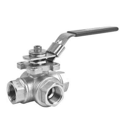 Кран шаровой 1/4" 3WAYT316-PPM008