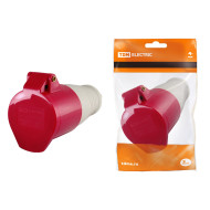 Розетка переносная TDM ELECTRIC 214 3Р+РЕ 16А 380В IP44