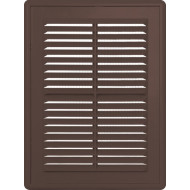 Решетка вентиляционная разъемная, коричневая SANTREK AIR П1515Р