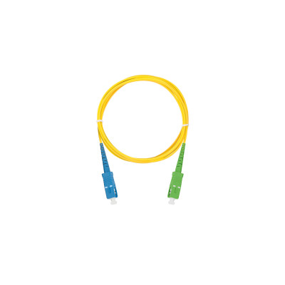 Шнур NIKOMAX волоконно-оптический, переходной, одномодовый 9/125мкм, стандарта OS2, SC/UPC-SC/APC, одинарный, полимерный материал нг(A)-HF, 2мм, желтый, 3м