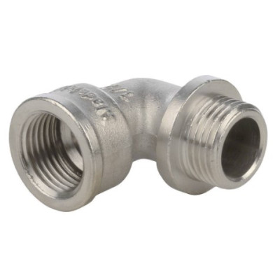 STOUT Угольник с упором НВ никелированный 1/2 SFT-0016-000012