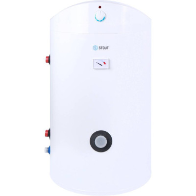 Бойлер косвенного нагрева Stout, напольный, эмаль, 300 л, ТЭН 3 кВт, два теплообменника