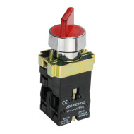 IEK BSW90-BK-2-K04 Переключатель LAY5-BK2465 на 2 положения красный