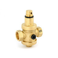 Редуктор давления Uni-fitt 3/4" В 0,5-6 бар PN25 с отверстием под аксиальный манометр 1/4"