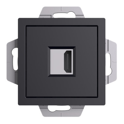 Systeme Electric AtlasDesign Карбон Розетка HDMI, механизм