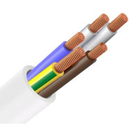 Провод бытовой ПВС 5х10 белый ГОСТ