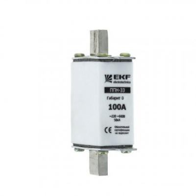 Вставка плавкая EKF PROxima ППН-33 160/100А габарит 0