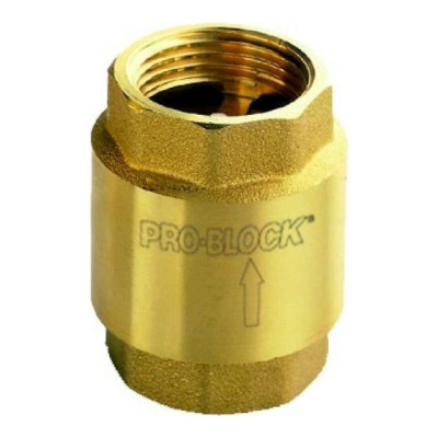 Клапан обратный пружинный Pedrollo VR Ду32 латунь муфтовый