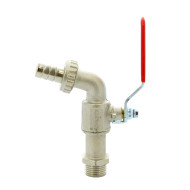 Кран садовый шаровой Itap Н 1/2' со штуцером, плоская ручка