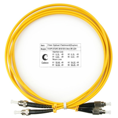 Оптический патч-корд FC-ST Cabeus FOP(d)-9-FC-ST-2m 9/125 2 метра