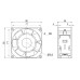 Вентилятор kippribor VENT-8038.220VAC.7MSHB