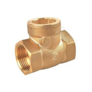 Клапан обратный латунь поворотный заслонка латунь+EPDM SantechSystems Ду20 Ру16