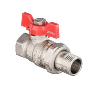 Кран шаровый с американкой с полусгоном ВН 1/2 бабочка VALOGIN