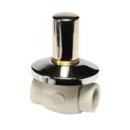 Шаровой кран под штукатурку с металлической крышкой 20 Wavin Ekoplastik SVEKPLK020