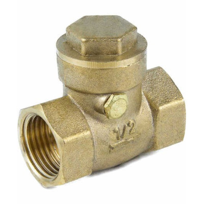 Клапан обратный Aquasfera лат поворотный Ду40 Ру25 м/м д/EPDM 3004-05