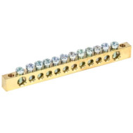 Шина "N" IEK нулевая 6х9мм 12/2 (12групп/крепеж по краям) YNN11-12-100