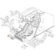 Проставка (пластина регулировочная) SH310-64SP на гидроножницы Delta SH310R (аналог)