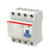 Выключатель дифференциального тока 4-модульный ABB F204 AC-100/0,1