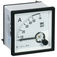 Амперметр IEK Э47 96х96мм 50А кл. точн. 1.5 IPA20-6-0050-E