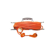 Удлинитель-шнур на рамке 1х30м с заземл. 10А IP54 УШ-10 ПВС 3х0.75 розетки с защ. крышкой UNIVersal 9632024