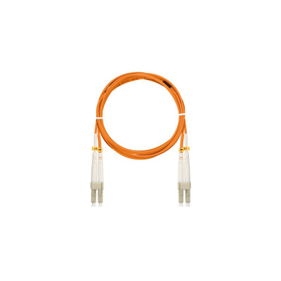 Шнур NIKOMAX волоконно-оптический, соединительный, многомодовый 50/125мкм, стандарта OM2, LC/UPC-LC/UPC, двойной, полимерный материал нг(A)-HF, 2мм, оранжевый, 2м