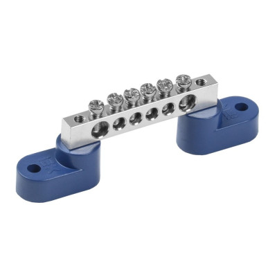 Шина нулевая IEK Ni ШНИ-6х9-6-У2-С на двух угловых изоляторах IEK YNN10-06-C2-K07-N