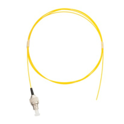 Шнур NIKOMAX волоконно-оптический, монтажный, одномодовый 9/125мкм, стандарта OS2, FC/UPC, полимерный материал нг(A)-HF, 0.9мм, желтый, 1м, уп-ка 2шт.
