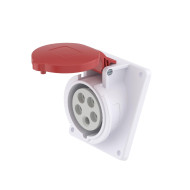 Розетка скрытой установки с наклоном DKC IP44 16А 3P+E+N 400В