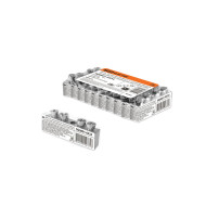 Шина TDM ELECTRIC "N" нулевая 6х9мм 4/1 (4 группы/крепеж по центру) никелированная