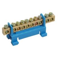 Шина IEK нулевая на DIN-изол. "Стойка" ШНИ-6х9-14-С-Ж