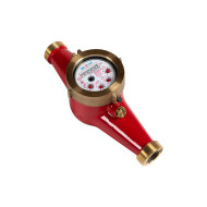 Счетчик воды Экомера СВКМ-40 Г универсальный многоструйный с комплектом присоединения (Латунный)