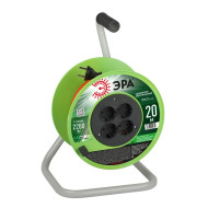 Удлинитель на катушке Эра 4х20м без заземления RP-4-2x1.0-20m ПВС 2х1