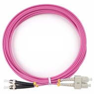 Оптический патч-корд SC-ST Cabeus FOP-50-OM4-SC-ST-3m 50/125 (ОМ4) 3 метра