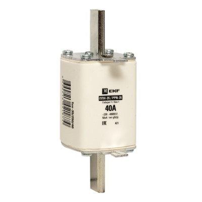 Вставка плавкая EKF PROxima ППН-35 250/40А габарит 1
