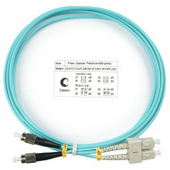 Оптический патч-корд SC-FC Cabeus FOP-50-SC-FC-2m 50/125 (ОМ3) 2 метра