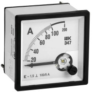 Амперметр IEK Э47 72х72мм 100/5А кл. точн. 1.5 IPA10-6-0100-E