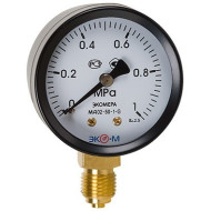 Манометр Экомера МД02-50мм 0..400кПа М12*1,5 С2Н2 (ацетилен)